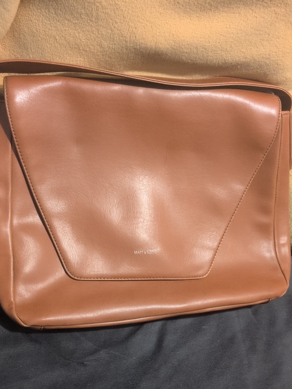 Matt & Nat Cognac Brown Men’s Messenger Bag